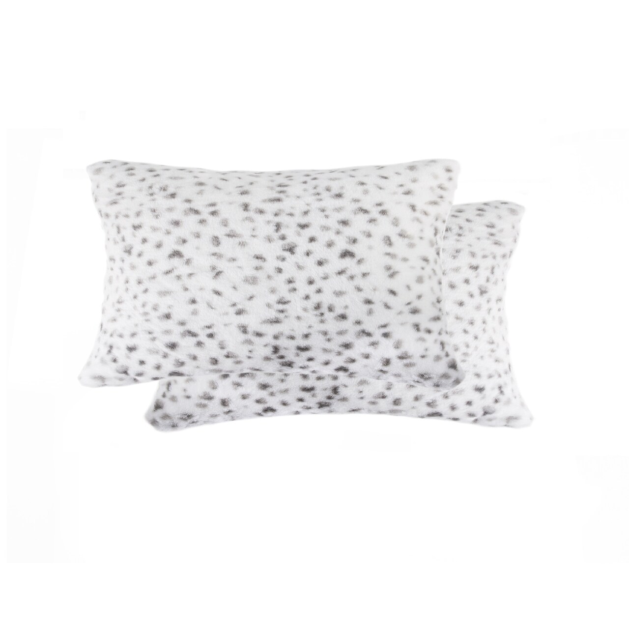 Luxe Faux Faux Pillow 2-Piece Snow Leopard Sheepskin Soft Collection